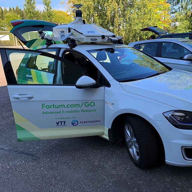 A visit to VTT at Tampere today to see how our vehicle projects are coming along. #autonomousvehicles #cars #fleetonomy #vtt #fortumgo #tampere #finland #smartcities #helsinki