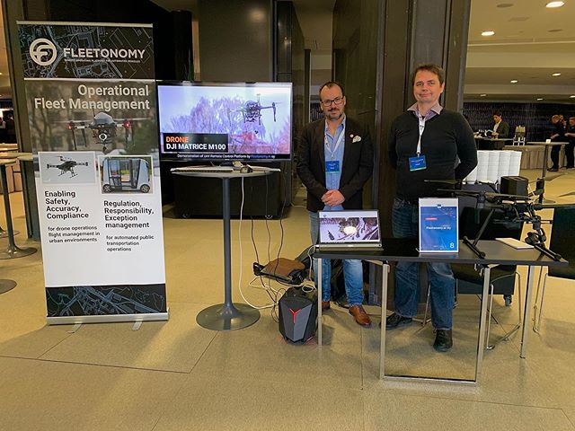 Markus and Stephen are presenting Fleetonomy&rsquo;s projects at #digitaltransportdays event in Helsinki. #eu @soarizonbythales #autonomousdriving #helsinki #finland #remotedriving #fabulos #forumvirium #uav #drones #smartcities #smartmobility
